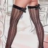Patterned Net Thigh Highs