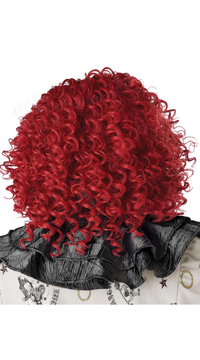 Red Corkscrew Curls Clown Wig - Image 2