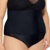 Plus Size Mesh Me High Waisted Swim Bottom