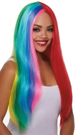Dreamgirl Primary Rainbow Wig
