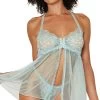 Dreamgirl Mint To Please Flyaway Babydoll Set