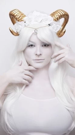 Dreamgirl Gilded Rams Horn Headpiece