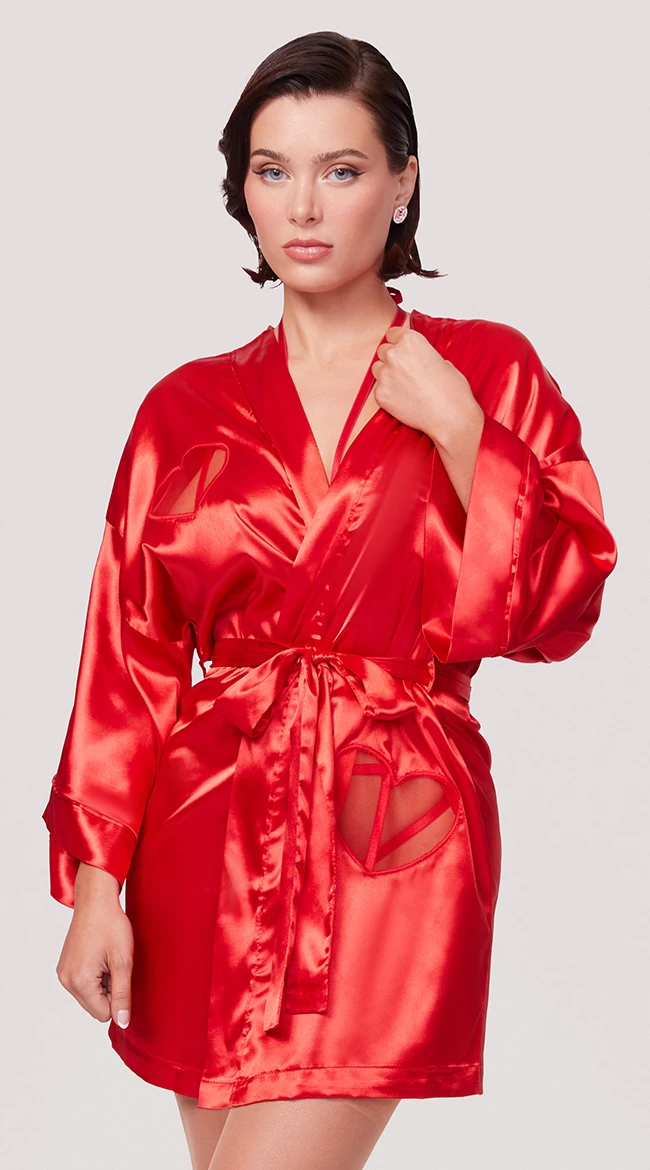 Yandy X Lana Rhoades Sweet Love Satin Robe - Image 3