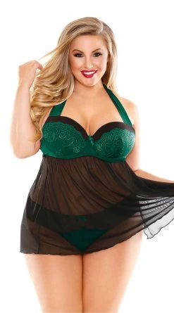 Fantasy Plus Size Sonia Babydoll Set