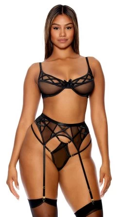 Forplay Kiss Cross Bra Set