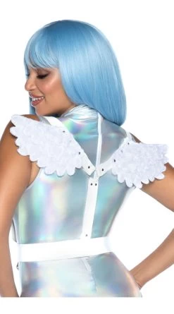 LEG AVENUE Furry Angel Wing Harness