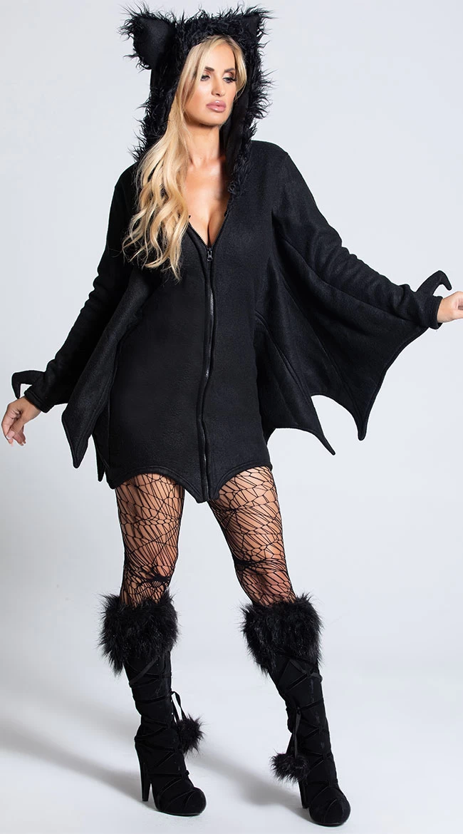 LEG AVENUE Fleece Bat Costume - Image 2