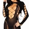 LEG AVENUE Cutting Edge Seamless Mini Dress