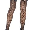 LEG AVENUE Viv Net Rhinestone Thigh Highs