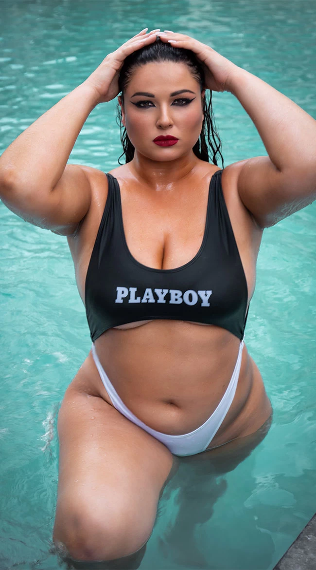 Playboy Plus Size Easy Like 80's One Piece - Image 4