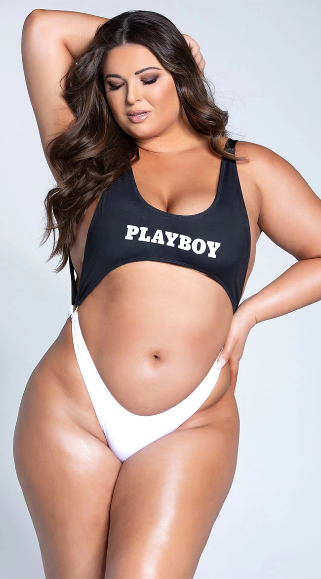 Playboy Plus Size Easy Like 80's One Piece - Image 5
