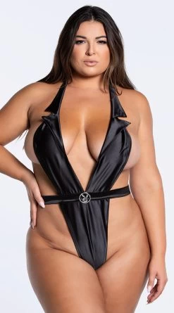 Playboy Plus Size Formal Affairs Satin Teddy