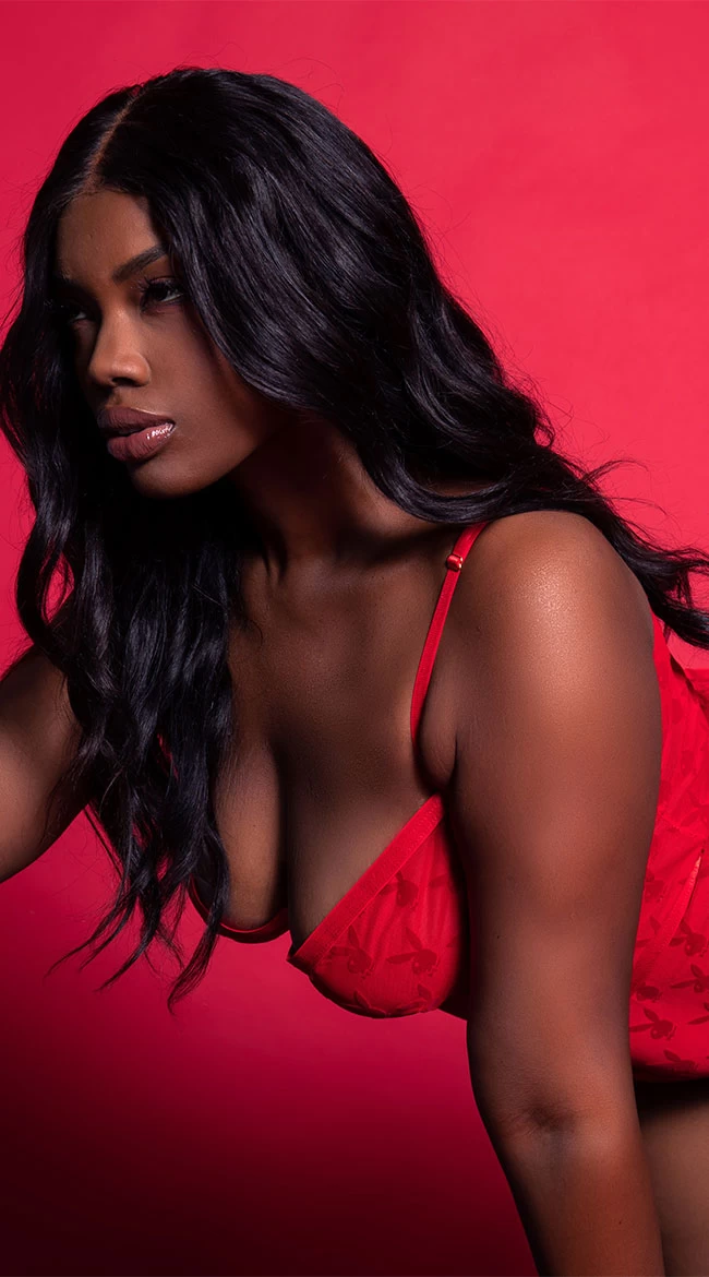 Playboy Plus Size Undeniable Chemistry Teddy - Image 6