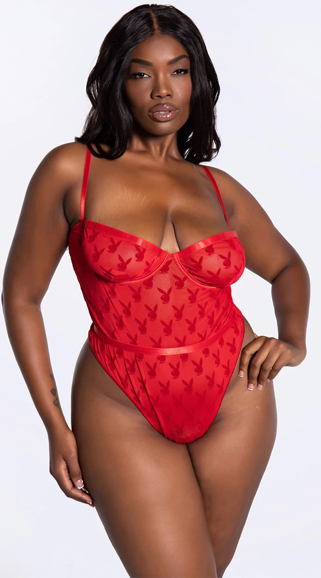 Playboy Plus Size Undeniable Chemistry Teddy