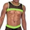 Roma Men's Glow-in-the-Dark Fishnet Trunks