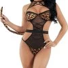 Late Night Leopard Teddy Lingerie Costume