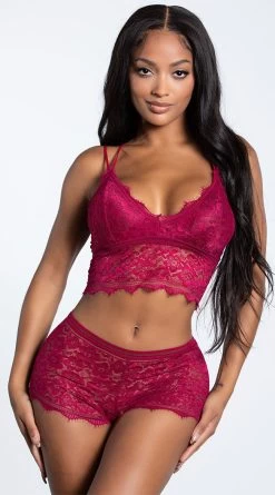 Yandy Lace Make Love Bralette Set