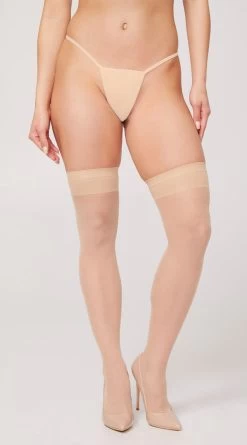 Yandy Back Seamed Thigh High Stockings