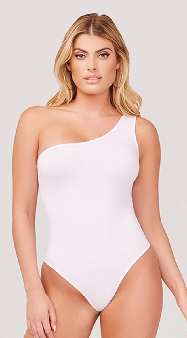 Basic One Shoulder Bodysuit - Image 6